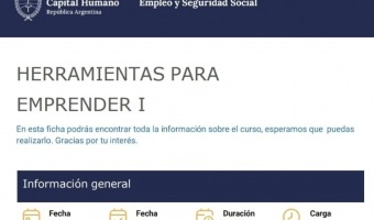 INSCRIBITE EN LAS CAPACITACIONES AUTOGESTIONADAS PARA EMPRENDEDORES LOCALES